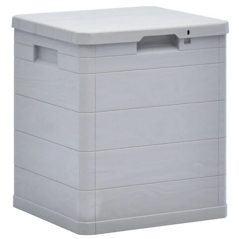 Coffre de rangement plastique gris clair Nited 42 cm - Photo n°1