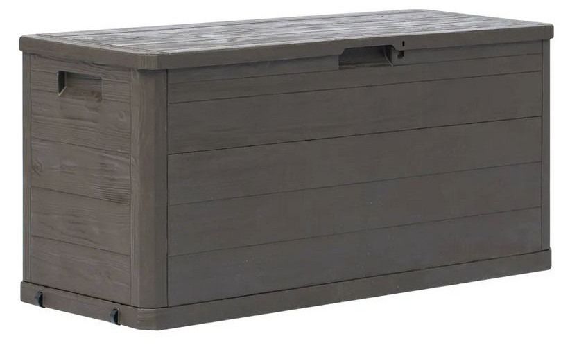 Coffre de rangement plastique marron Nited 117 cm - Photo n°1
