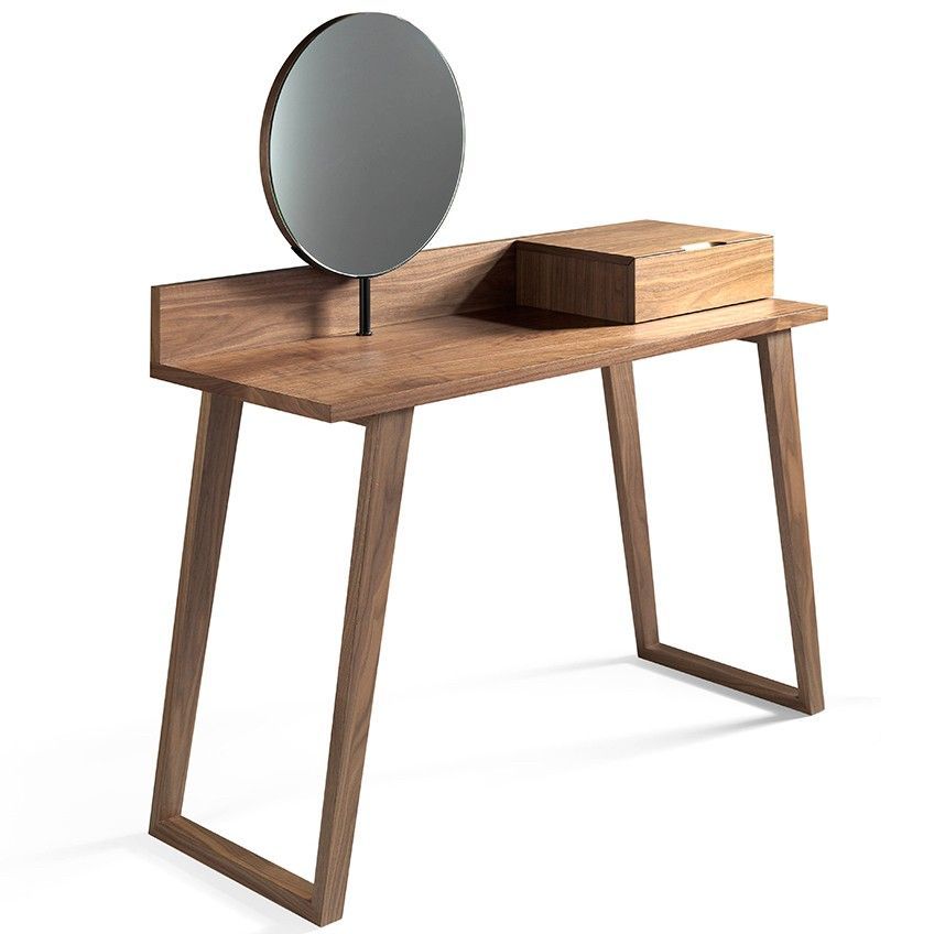 Coiffeuse bois plaqué noyer Maubry - Photo n°1