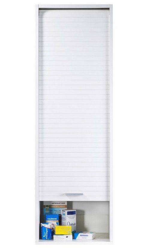Colonne à rideau de cuisine blanc Couna L 40 cm H 124 cm Couna - Photo n°3