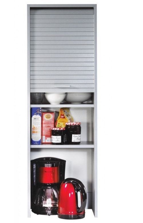 Colonne à rideau de cuisine gris Couna L 40 cm H 124 cm - Photo n°1