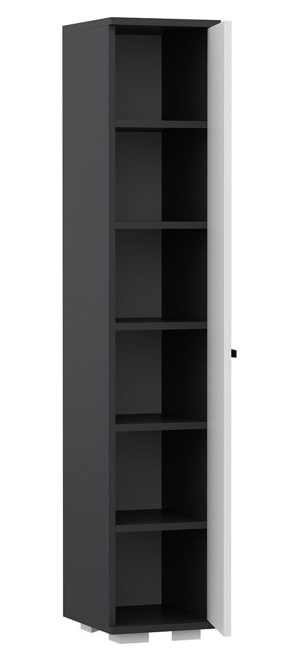 Colonne anthracite et blanc multifonctions 1 porte Parko 29.6 cm - Photo n°2