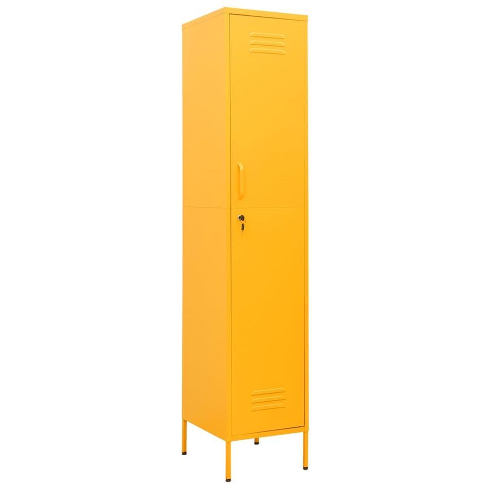 Colonne de rangement 1 porte Klako 35 cm - Acier mat - Photo n°1