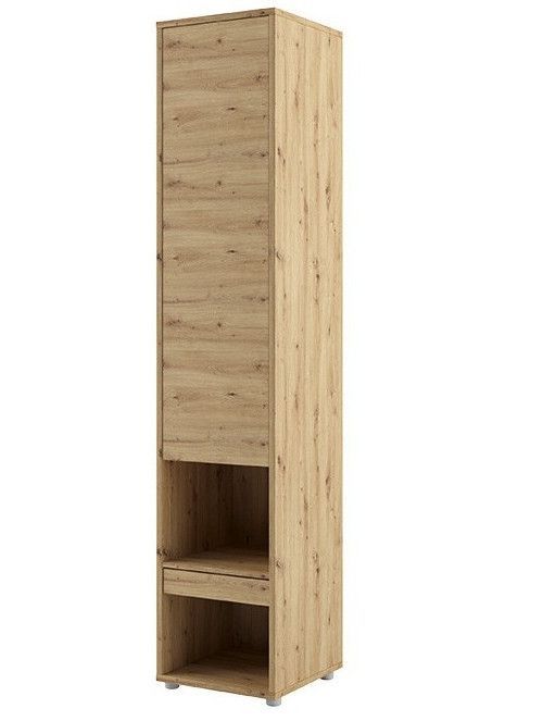 Colonne de rangement avec étagères et 1 tiroir chêne artisan Noby 45 cm - Photo n°1