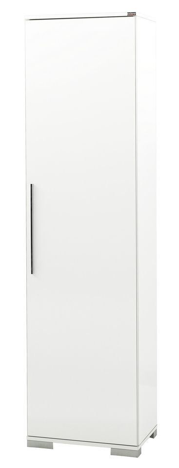 Colonne de rangement multifonctions blanche 1 porte Lika 50 cm - Photo n°1