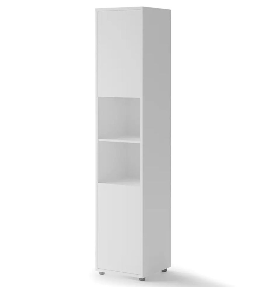 Colonne de rangement pour lit escamotable NOBY 45 cm - 2 portes & 2 niches - Photo n°1