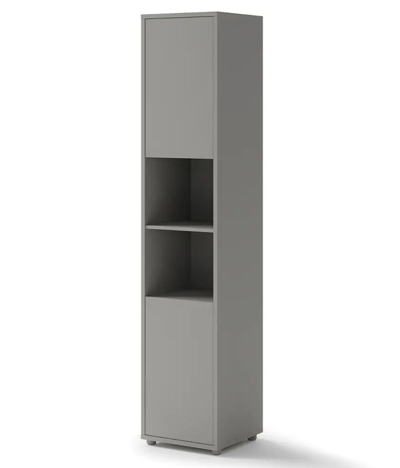 Colonne de rangement pour lit escamotable NOBY 45 cm - 2 portes & 2 niches - Photo n°1
