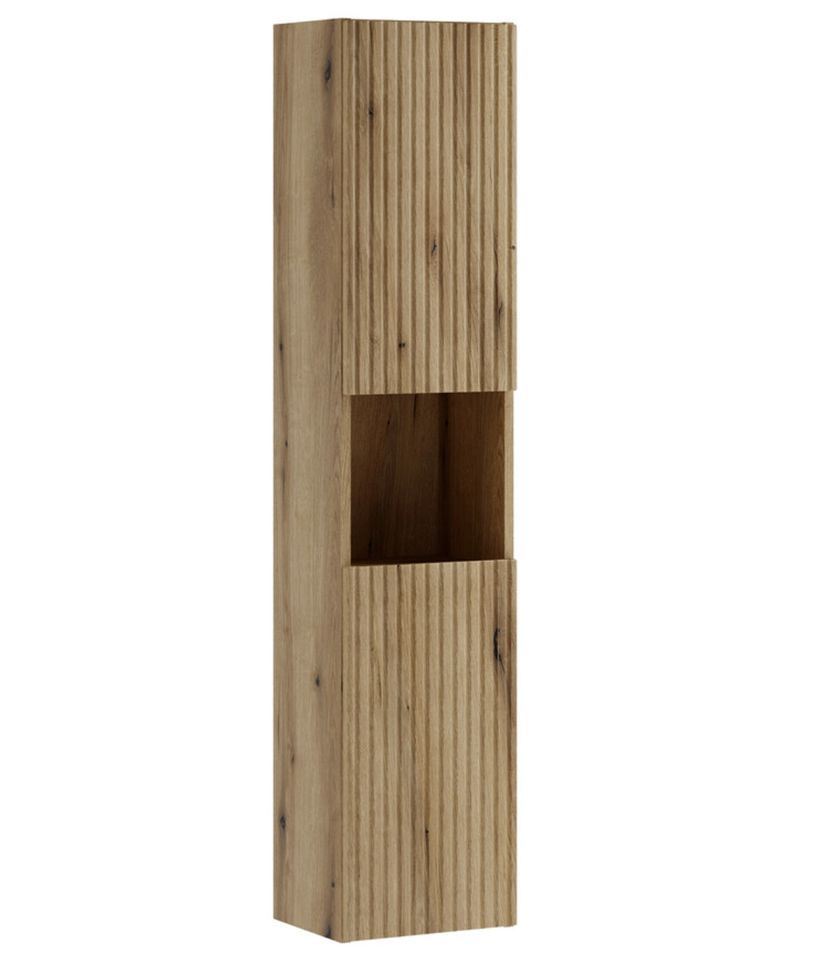 Colonne de salle de bain suspendue haute 30 cm NOVA – Meuble mural design moderne - Photo n°1