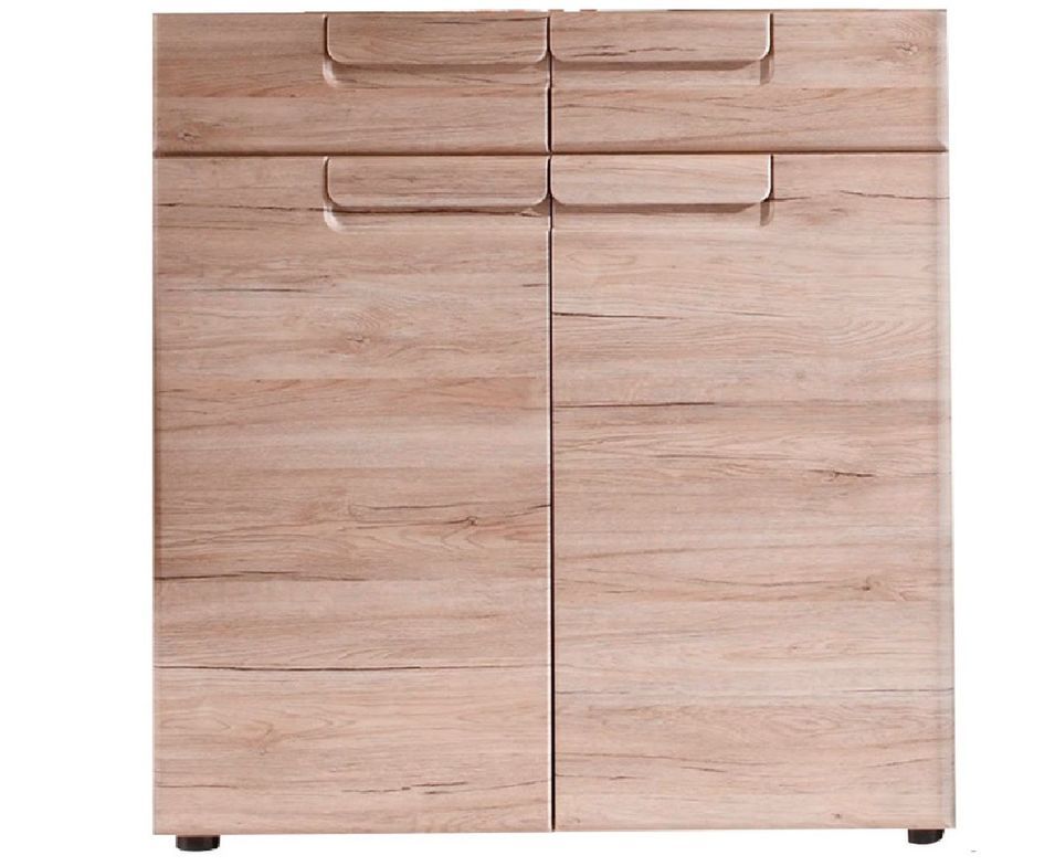 Commode 2 portes chêne San Remo Aurel 90 cm - Photo n°1