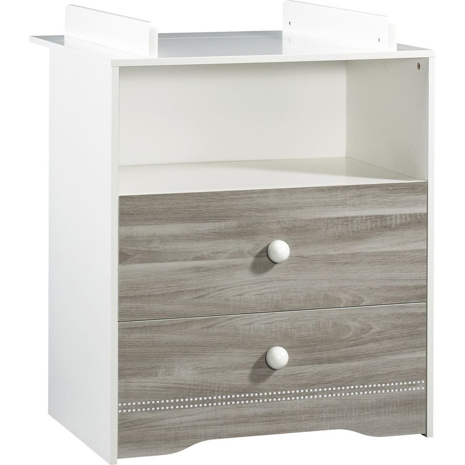 Commode 2 tiroirs avec dispositif à langer Loulou Sauthon - Photo n°1