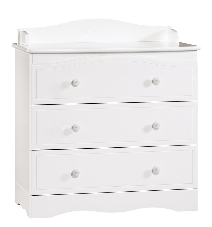 Commode 3 tiroirs Folio Blanc Sauthon - Photo n°1