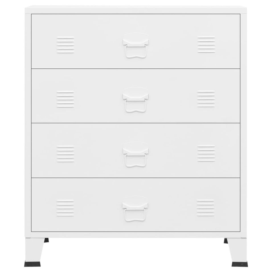 Commode 4 tiroirs métal Kibane 78 cm - Style industriel - Photo n°1