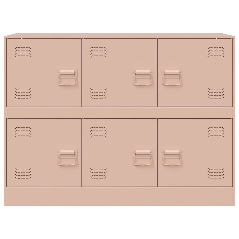 Commode à 6 casiers en acier Klavin 99 cm - Style industriel - Photo n°1