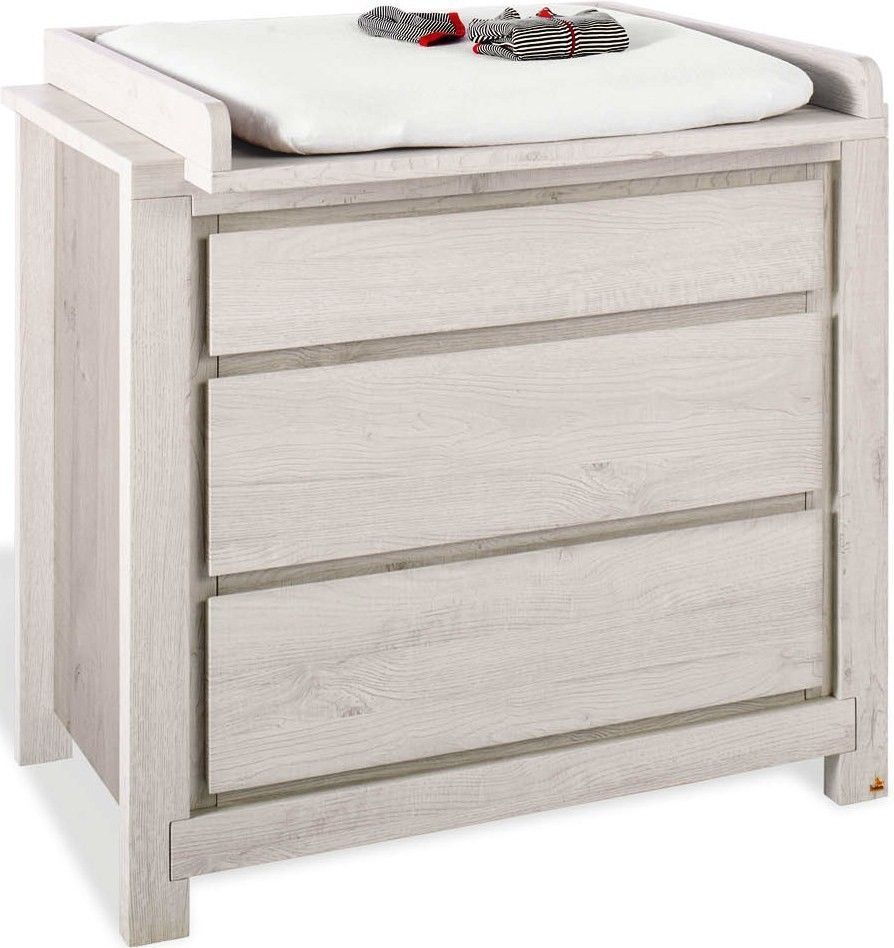 Commode à langer chêne gris Line - Photo n°1