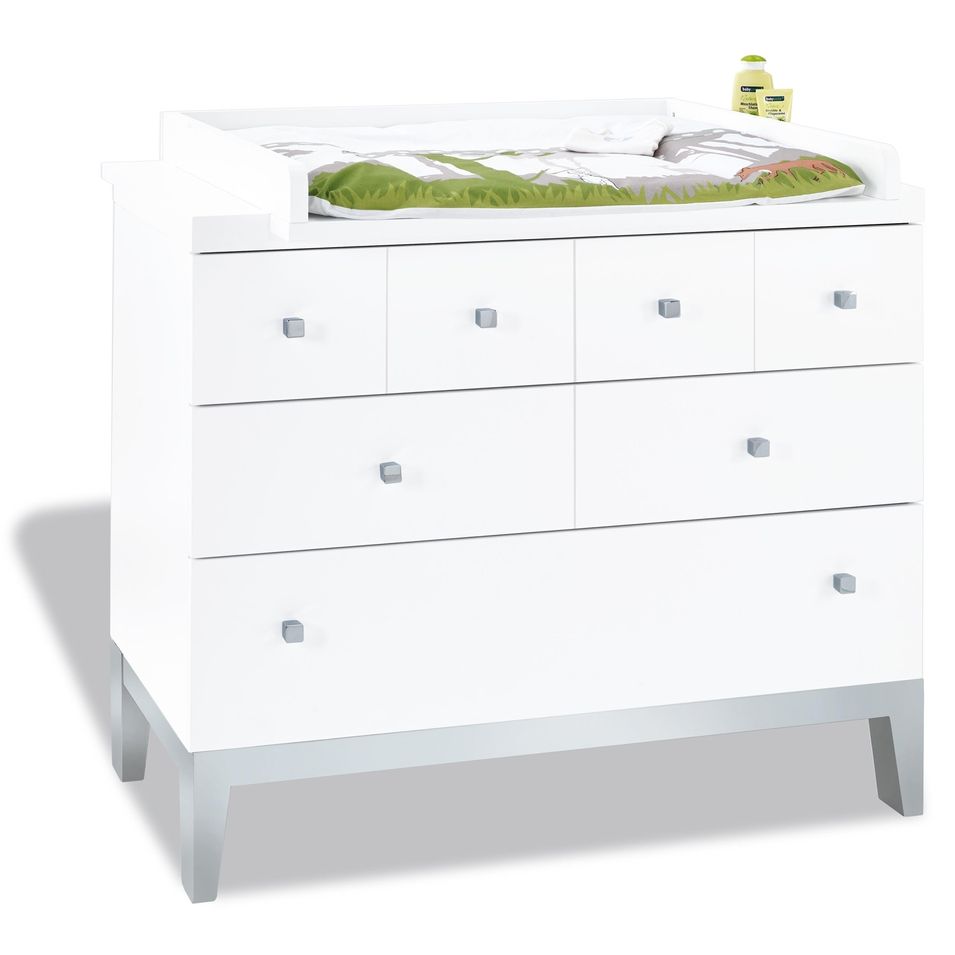 Commode à langer laquée Blanc Vision - Photo n°1