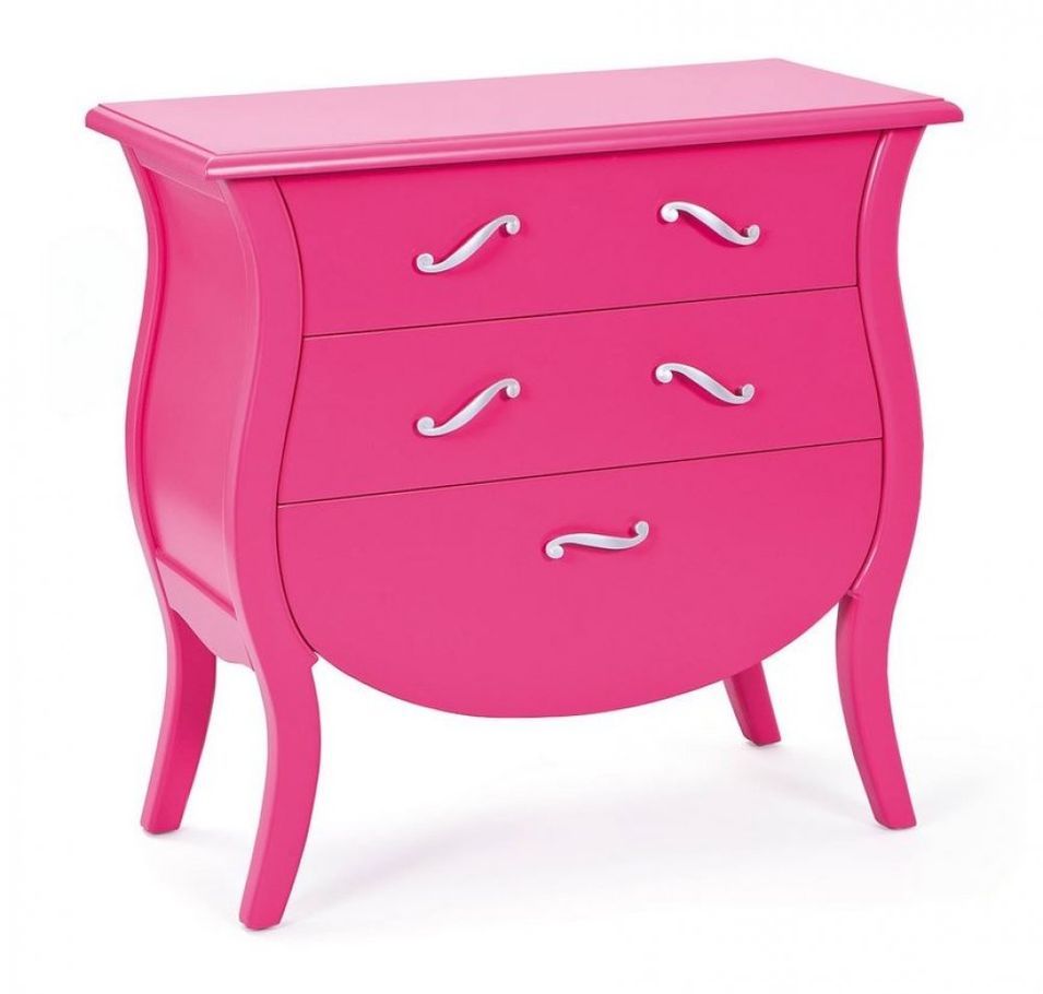 Commode Baroque fuchsia 3 tiroirs Barokko - Photo n°1