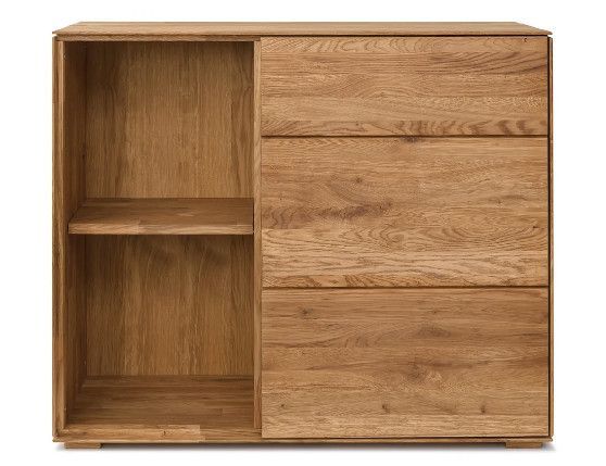 Armoire suspendu en bois de chêne massif Inka 98 cm - Photo n°1