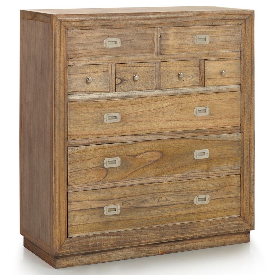 Commode en bois massif naturel MAZARI – Élégance naturelle et artisanale - Photo n°1