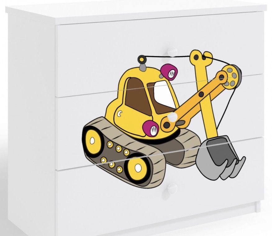 Commode enfant blanche version grue 80 cm - Photo n°1