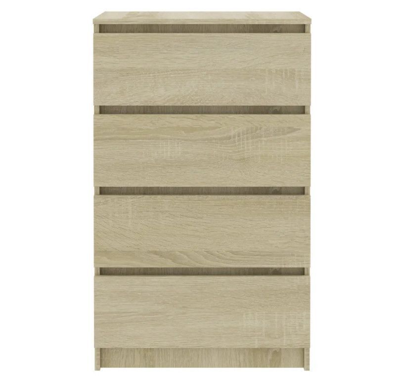 Commode haute 4 tiroirs en bois Agency - Fonctionnalité à votre service - Photo n°1