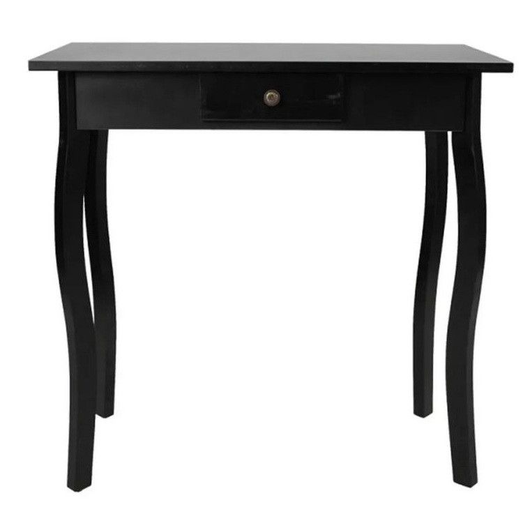 Console 1 tiroir bois noir Trimen - Photo n°1