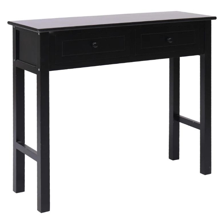 Console 2 tiroirs paulownia et peuplier noir Maho - Photo n°1