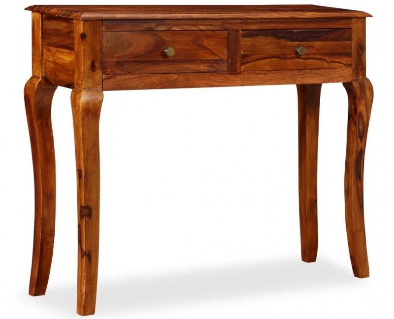 Console 2 tiroirs sesham massif Vahina - Photo n°1