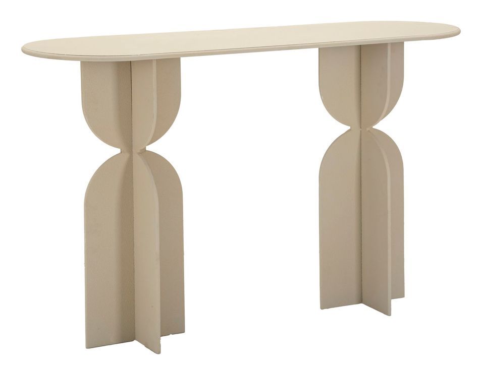 Console design sculptural moderne finition neutre Dune - Photo n°1
