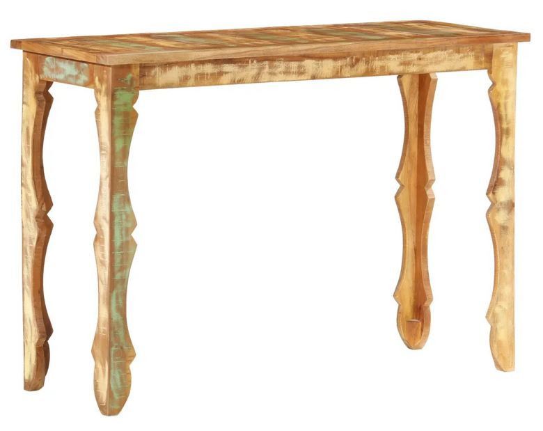 Console en bois de récupération massif clair Klari 110 cm – Style vintage - Photo n°1