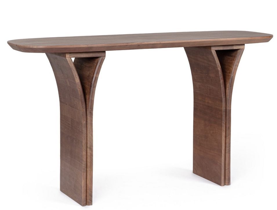 Console en bois massif marron DALTON 137 cm - Photo n°1