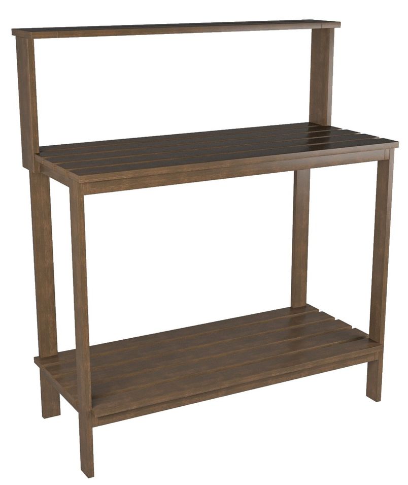 Console en bois pin foncé Maria 110 cm - Photo n°1