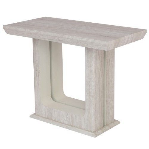 Console extensible bois chêne blanchi Koffa 50/250 cm - Photo n°1