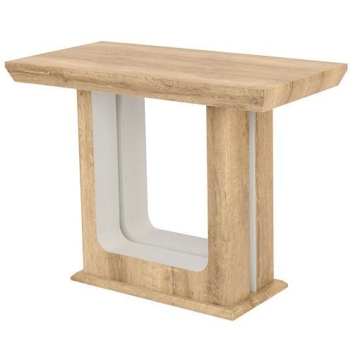 Console extensible bois chêne vieilli Koffa 50/250 cm - Photo n°1