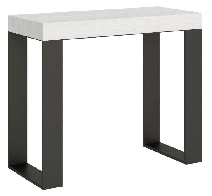 Console extensible bois et acier Tiroz - Photo n°1