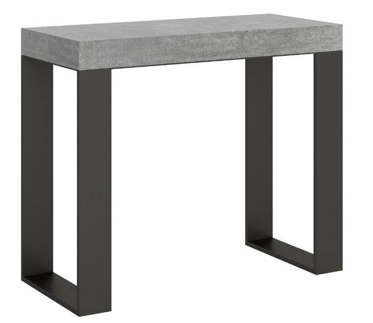 Console extensible bois et acier Tiroz - Photo n°1