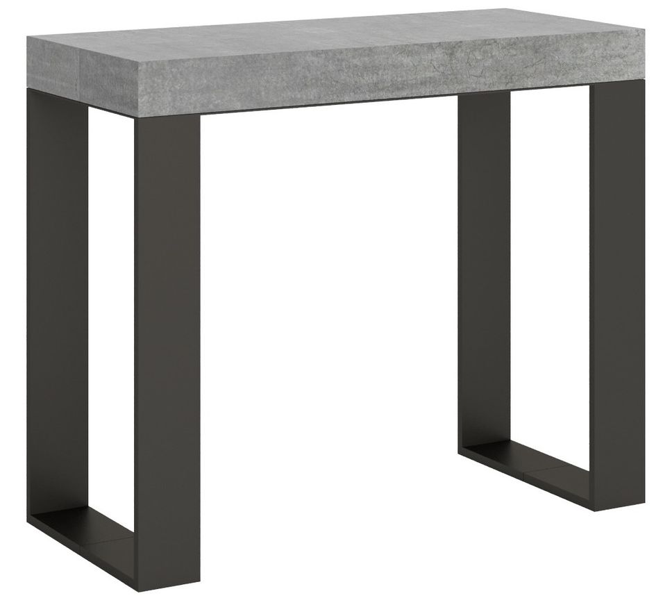 Console extensible bois et acier Tiroz - Photo n°1