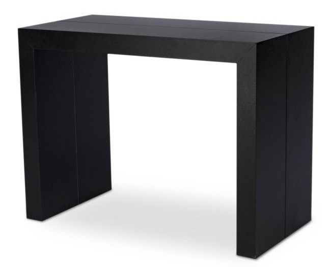Console extensible bois noir carbone Saunier 50/300 cm - Photo n°1