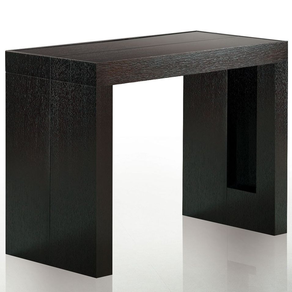 Console extensible bois wenge Jade 50/250 cm - Photo n°1