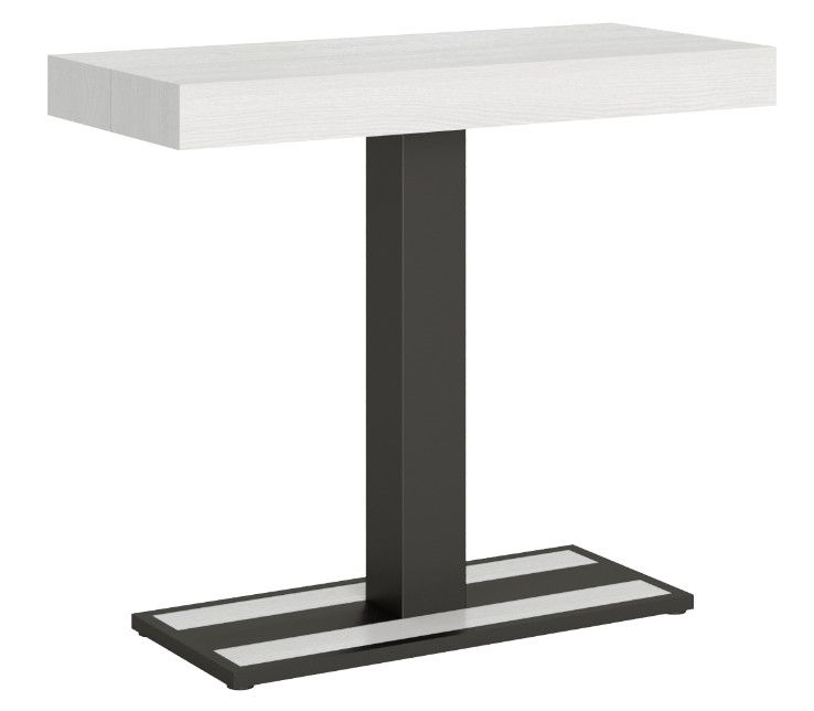 Console extensible design en bois avec un pied central Kapital - Photo n°1