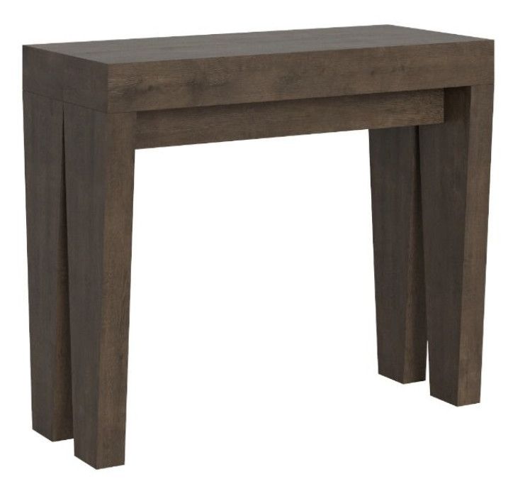 Console extensible en bois pieds forme V Kristo - Photo n°1