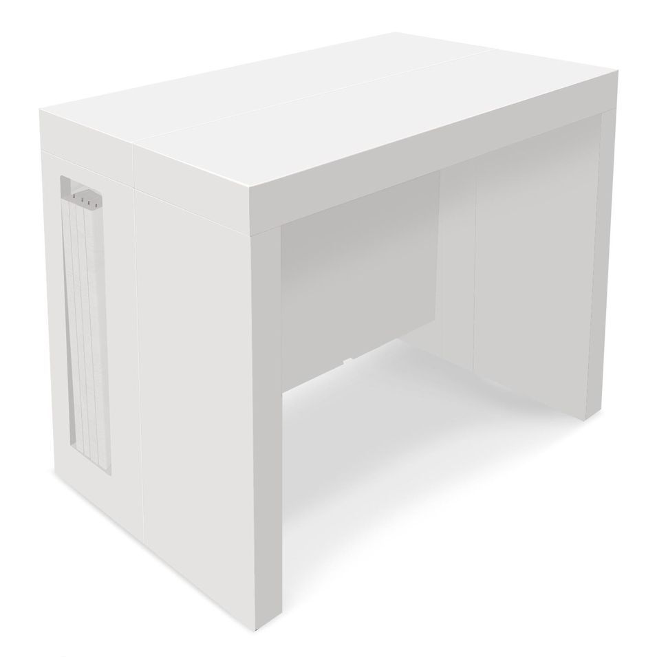 Console extensible laqué blanc Cazy 50/300 cm - Photo n°1