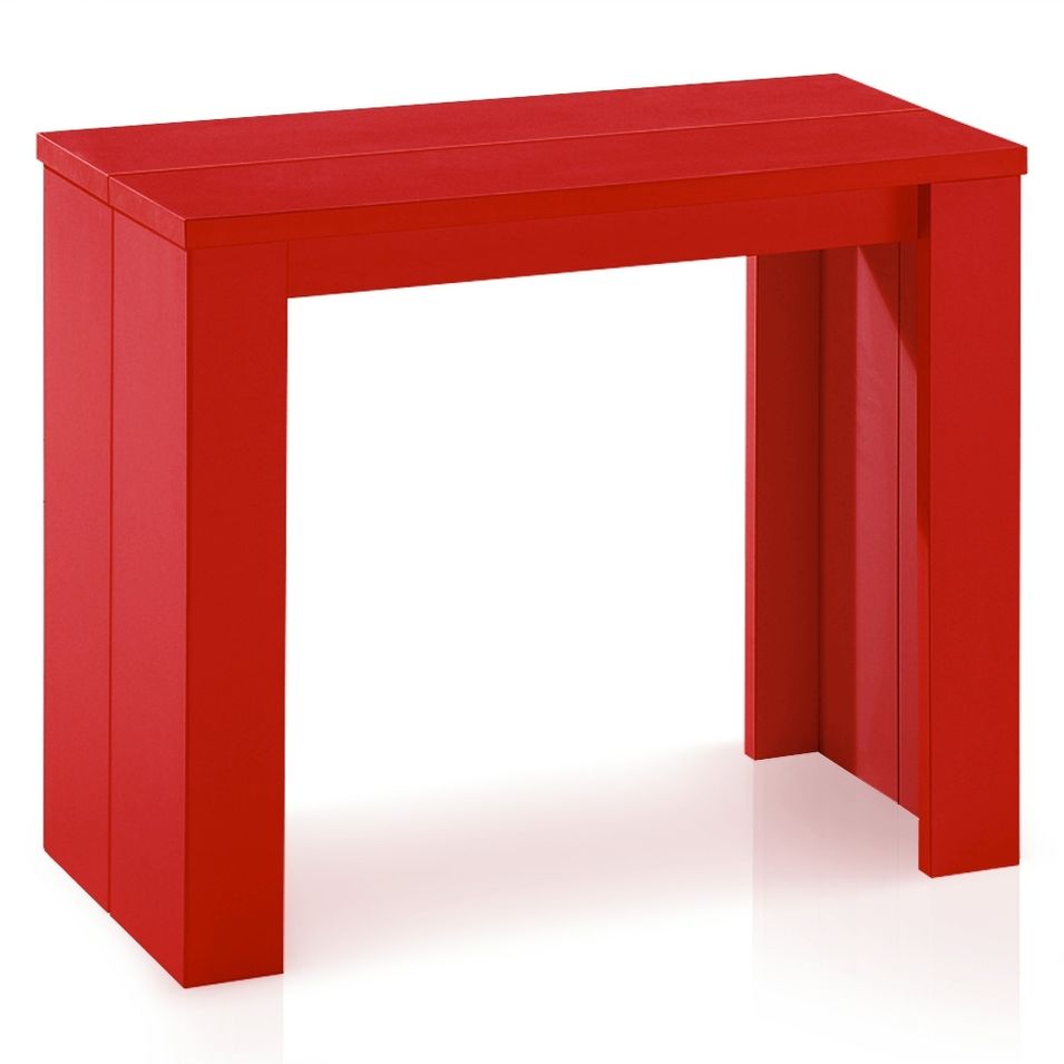 Console extensible mélaminé Kunz 90x40/190 cm - Photo n°1