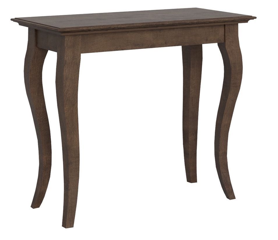 Console extensible noyer foncé 14 personnes 45 à 305 cm Basy - Photo n°1