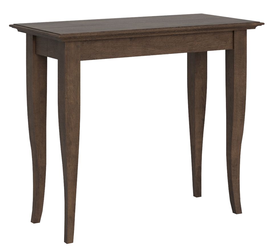 Console extensible noyer foncé 8 personnes 45 à 201 cm Vero - Photo n°1