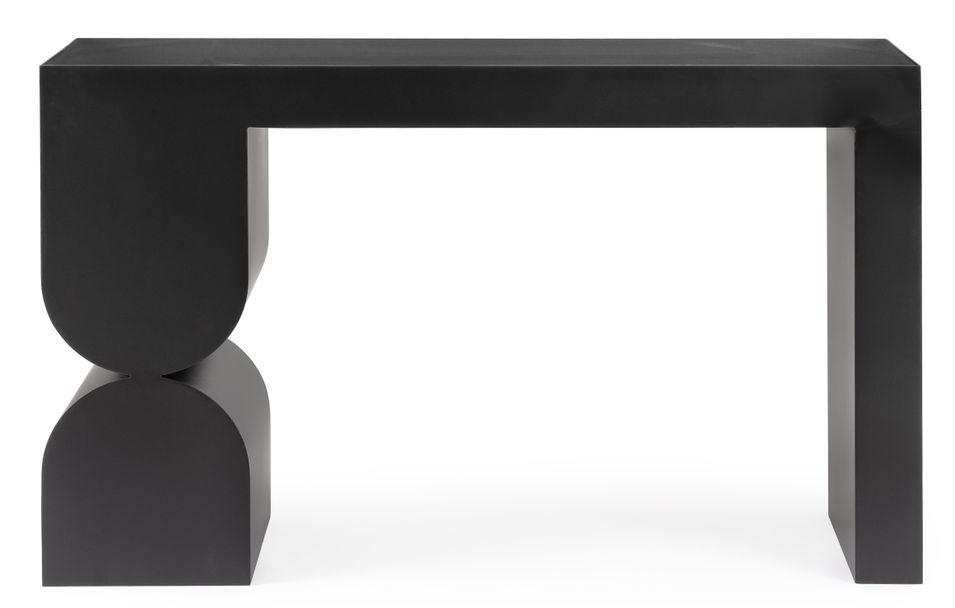 Console fixe design acier anthracite VERCAL - Sobriété moderne - Photo n°1