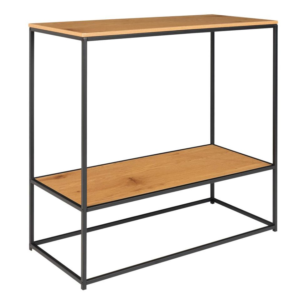 Console fixe VITA - Bois naturel ou métal noir - Photo n°1