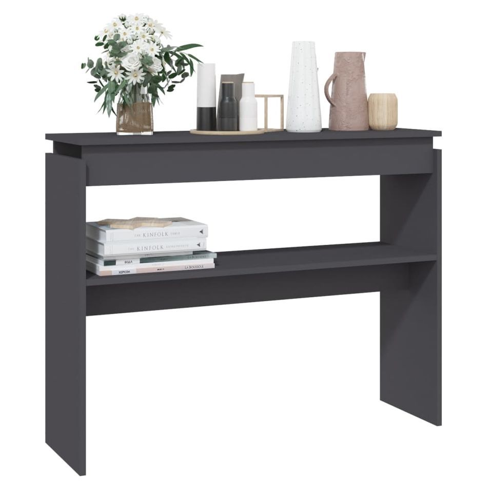 Console Gris 102x30x80 cm - Photo n°1