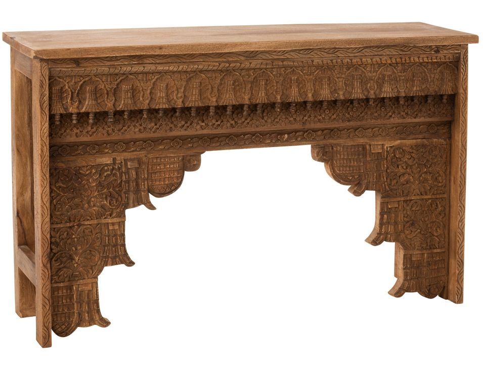 Console manguier massif clair Maroc L 150 cm - Photo n°1
