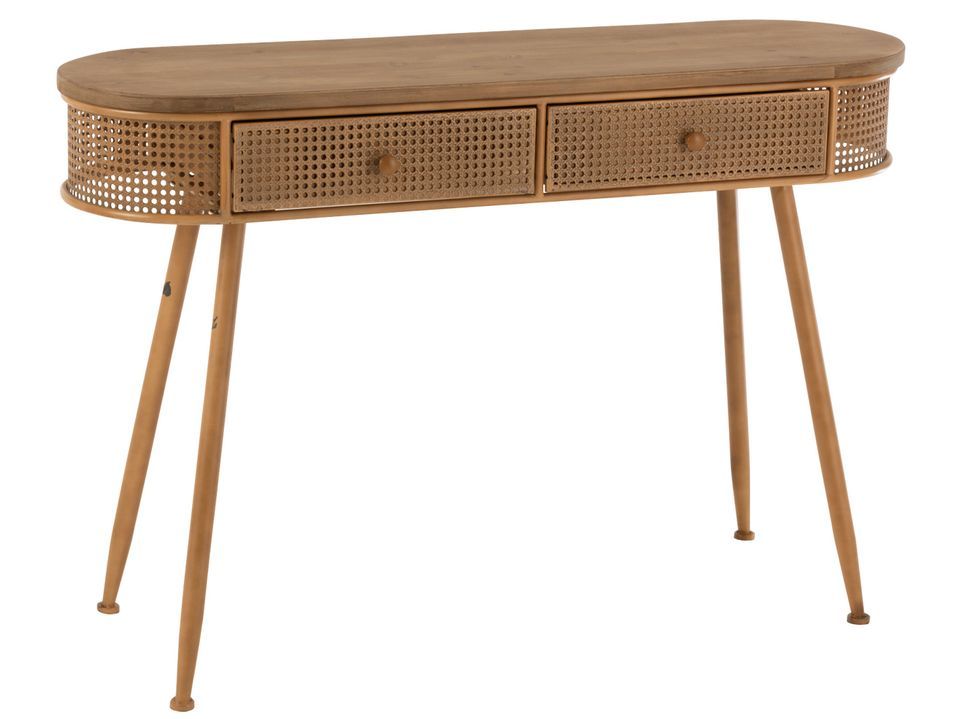 Console métal marron Maya L 120.5 cl - Photo n°1