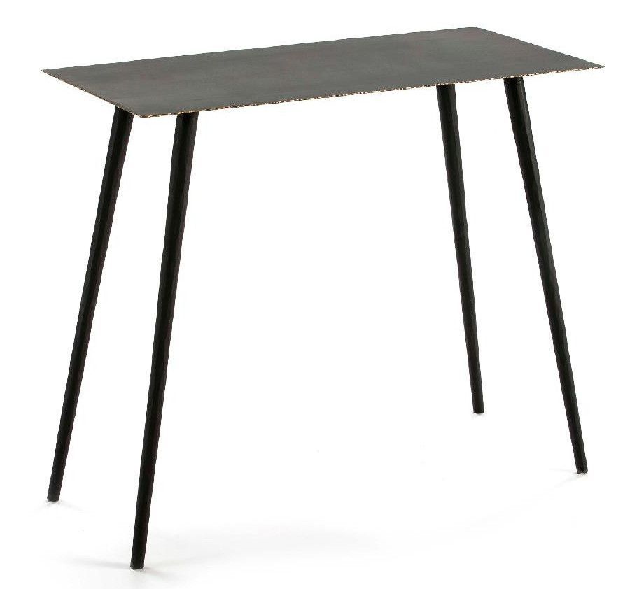 Console métal noir et doré 83 cm - Photo n°1